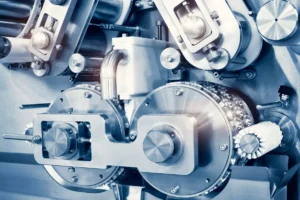 Equipamento industrial, representando a gestão de ativos para aumento da produtividade.