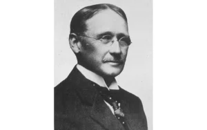 Retrato histórico ilustrando o conteúdo sobre Frederick Taylor e sua importância para o desenvolvimento da administração científica e da gestão moderna.