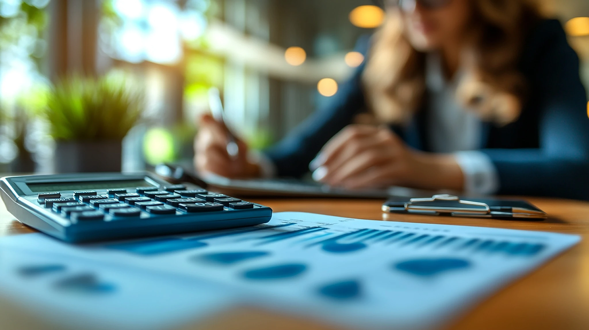 Análise de relatórios financeiros e cálculos para apoiar a gestão financeira empresarial.